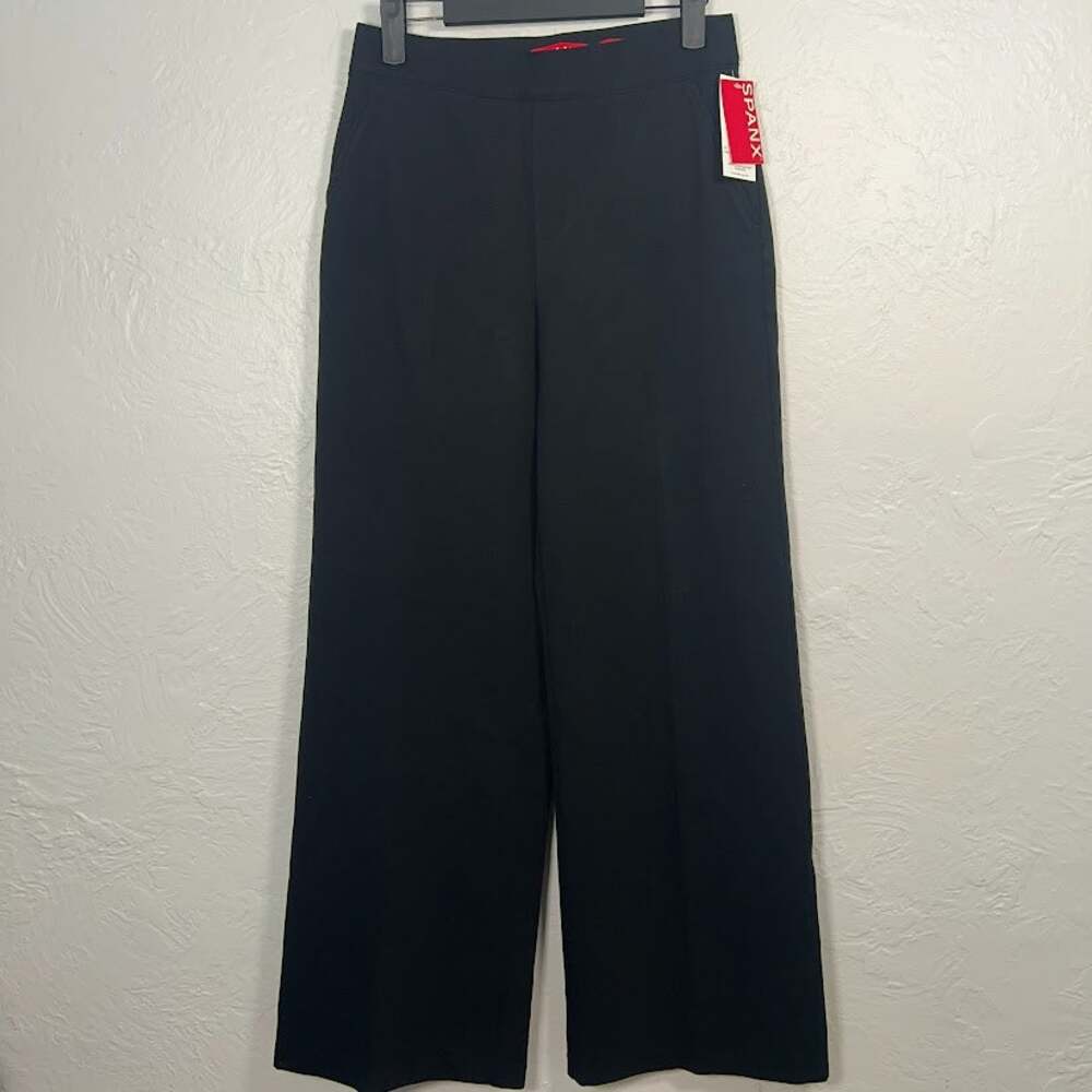 SPANX Supersmooth PerfectFit Ponte Wide Leg Pant Black S NWT 20385R